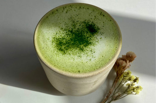 Salted Caramel Matcha Latte